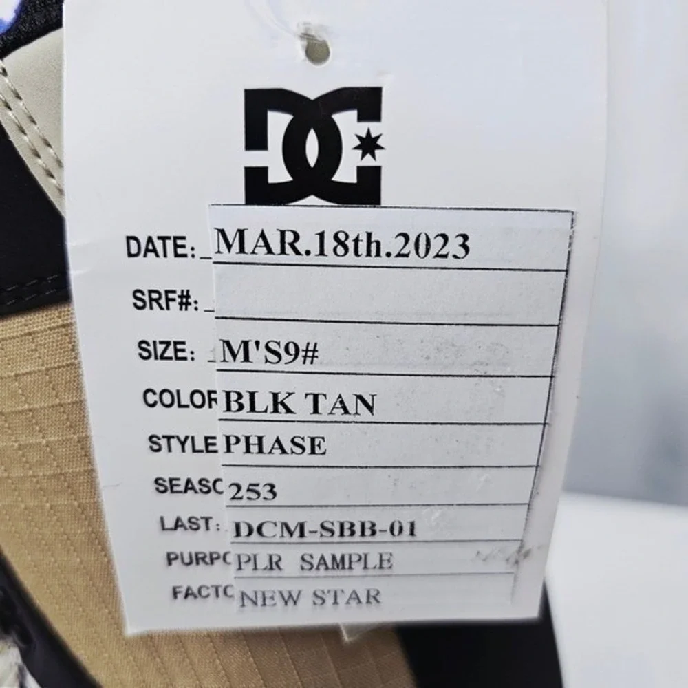 DC Shoes Phase‎ Snowboard Boots Men's 9 Black Tan PLR Sample 2023 New Style 253